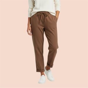 OAK + FORT Camel Drawstring Pants  Sz L